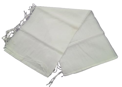Image of Women Kota Doria Cotton Plain Full Length Dupatta - Soft, Light Weight and Transparent