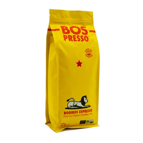BOSpresso® Organic Rooibos Fine-cut Loose-leaf Tea Espresso | 26.46 oz Bag Provides Ample Servings | Smooth, Full-Bodied Flavor & Notes of Honey