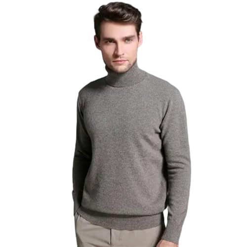 Pull col roulé masculin maille douce anti-irritation hiver chaud