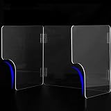 AOGHO HJWMM Protection plexiglass comptoir, Cloison séparateur de Bureau, Acrylique for bibliothèques agences administratives, Personnalisable (Color : Clear, Size : 40x30x40cm)