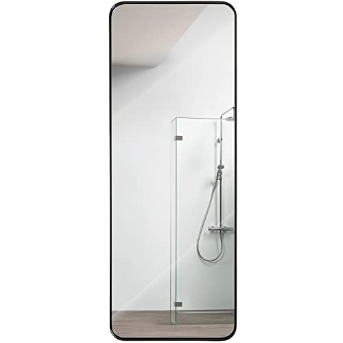 Hamilton-Hills-18x48-inch-Metal-Bronze-Frame-Mirror-for-Bathroom-Brushed-Rectangular-Tall-Rounded-Corner-Vanity-2-Deep-Set-Design-Wall-Mirrors-Decorative-Hangs-Horizontal-and-Vertical