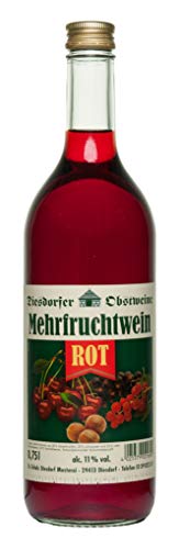Diesdorfer Roter Mehrfruchtwein 11%vol. 0,75 L (12 x 0,75 L) Cover