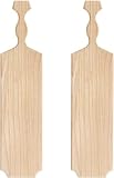 E-riding 18' Pine Wood Sorority Paddle [2 Pack] Unfinished Craft Wood Paddle Set