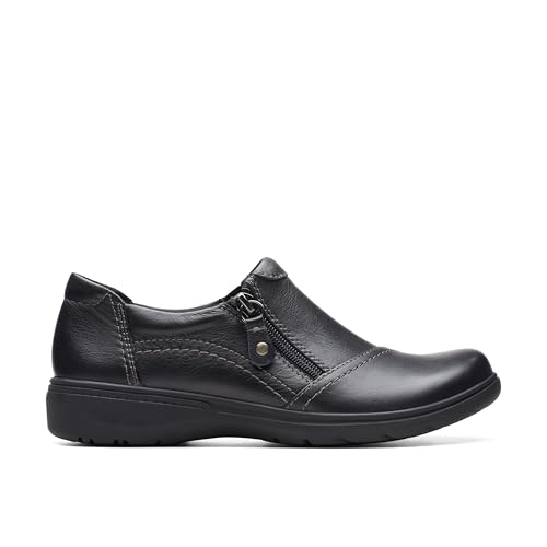 Clarks Clarks Black's Carleigh Ray Oxford, Black Leather, 10 Wide US