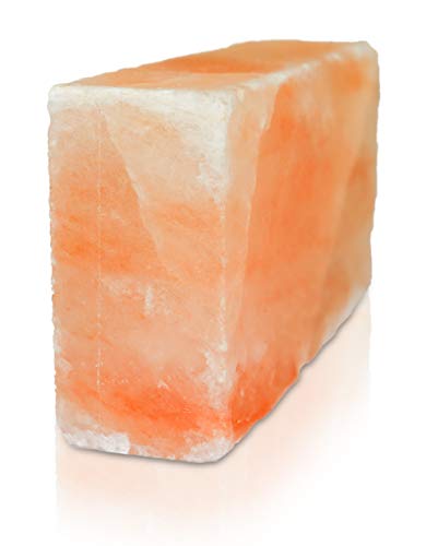 Himalayan Secrets™ Himalayan Salt Block Cooking Tile For Grilling Or Serving - For Building Salt Walls As Well (8" X 4" X 2") #TOP1