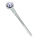 Tropical Blue Hibiscus Hawaiian Bloom Classic Chrome Plated Metal Envelope Letter Opener Slitter