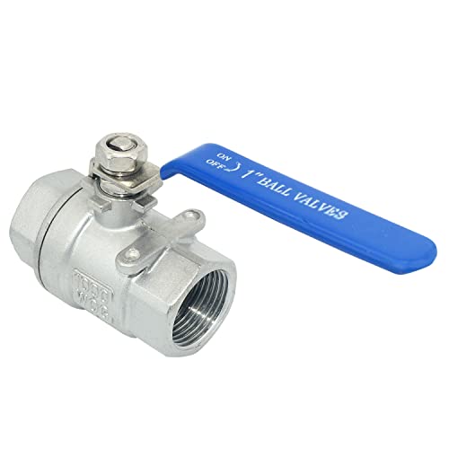 Image of DAN SPEED 1 inch NPT Female SS 316 Stainless Steel Full Port Ball Valve Vinyl Handle WOG1000