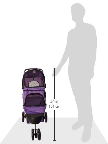 Paws & Pals 3 Wheeler Elite Jogger Pet Stroller Cat/Dog Easy to Walk Folding Travel Carrier - Image 7