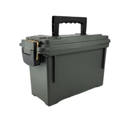 Caja de munición de plástico - (caja de polímero, verde)