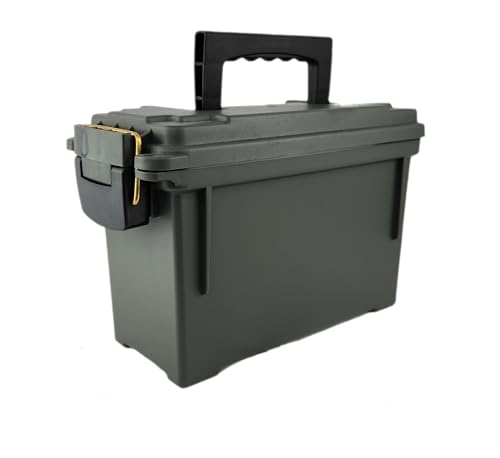 Caja de munición de plástico - (caja de polímero, verde)