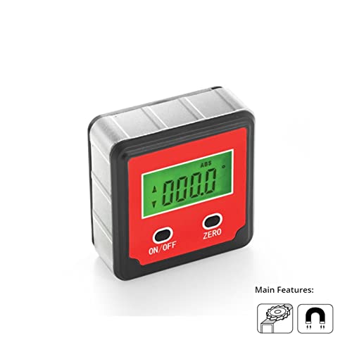 Goniómetro digital mini con nivel electrónico y medidor de ángulos miniatura 4