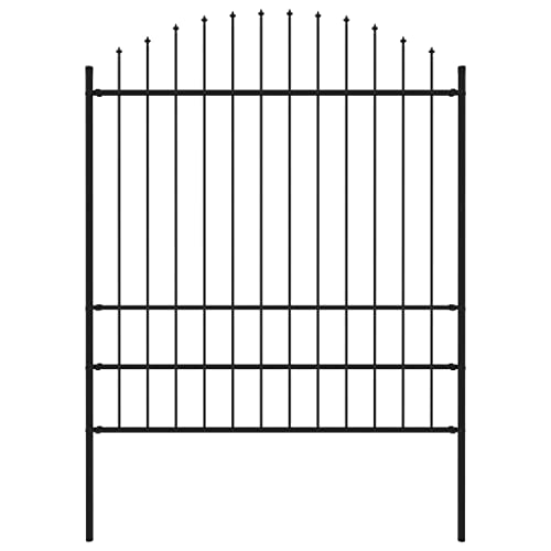 Preisvergleich Produktbild Gartenzaun mit Speerspitze Stahl