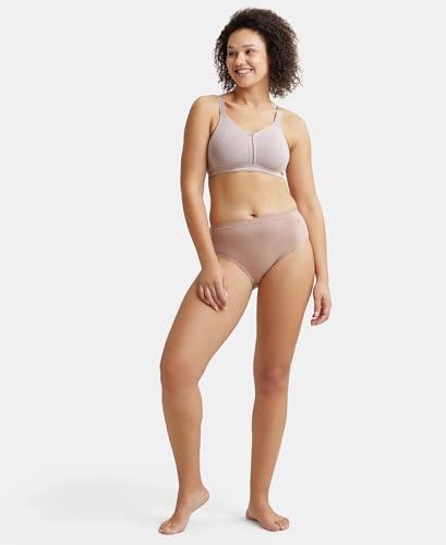 Image of Jockey ES27 Women Wirefree Non Padded Super Combed Cotton Elastane Stretch Full Coverage Minimizer Bra