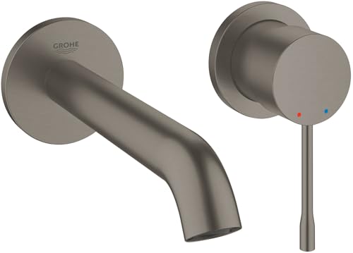 GROHE Essence Zwei-Loch-Waschtischarmatur M Brushed Hard Graphite 29192AL1