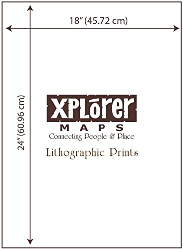 North Cascades National Park Hand-Drawn Map Poster - Authentic 18X24 Inch Vintage-Style Wall Art - Lithographic Print With Soy-Based Inks - Unique Gift For History Buffs, Travelers, Teachers, Or Home Decor - All-Ages - Made In Usa #TOP4