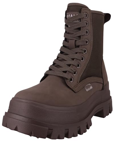 Preisvergleich Produktbild Buffalo Damen Stiefel ASPHA COM2 LACEUP MID Damen Schuh Schnürstiefel Grün