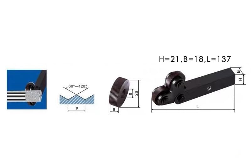 Uchwyty narzędzi do radełkowania Kółka tokarek Proste i siatkowe Miedź 0,5,8 1,2,6, Podziałka(0.6,Straight 10pcs)
