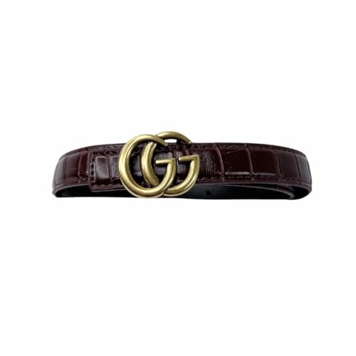 Kid's PU Leather Belt with Gold GG Buckle | Girls & Boys Accessories