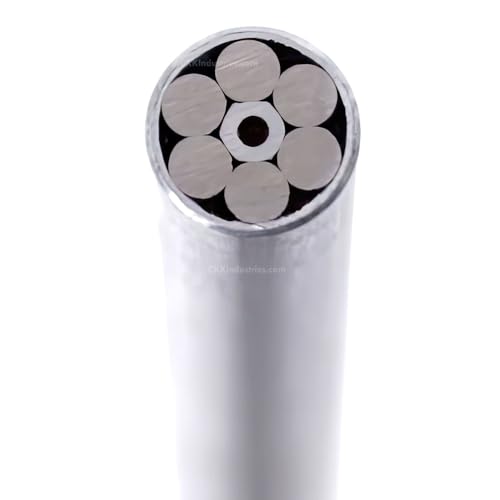 EZSMITH Mosaic Pin - (0.218 (7/32) Inch Diameter) - (728ASA) - (Aluminum Outer Material)(Aluminum & Stainless Inner Material) - Decorative Knife Handle Pins and Rods for Fixed Blade Knives by EZSMITH - Used condition - US$10.47