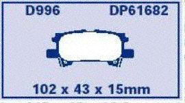 Image of EBC Brakes DP61682 6000 Series Greenstuff Truck and SUV Brake Pad