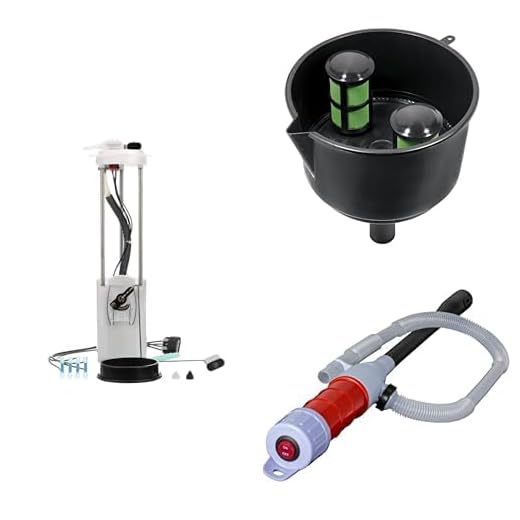 Carter Fuel Systems Electrical 12V Fuel Pump for Car (P74835M) Replacement Kit With FloTool Fuild Filter Funnel (AF15CB) and Siphon Pump (10810), Chevrolet Silverado (1999-2003) GMC Sierra (2001-2003)