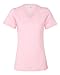 Bella + Canvas 4.2 oz. Missy Short-Sleeve V-Neck Jersey T-Shirt (6405) -PINK -M