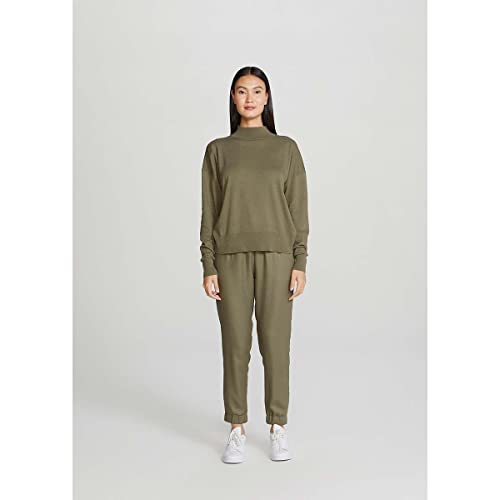 Blusão Básico Feminino Em Tricô Gola Alta