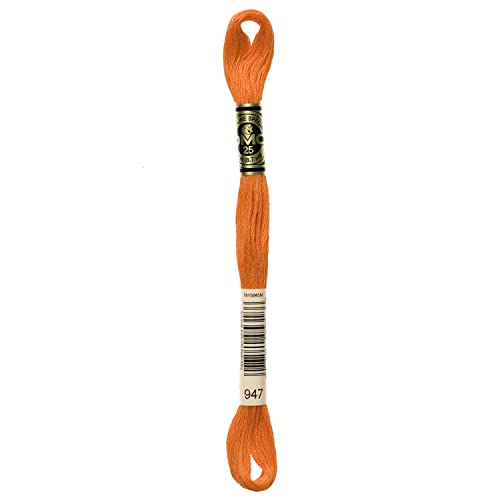 Image of DMC 6-Strand Embroidery Cotton Floss, Burnt Orange