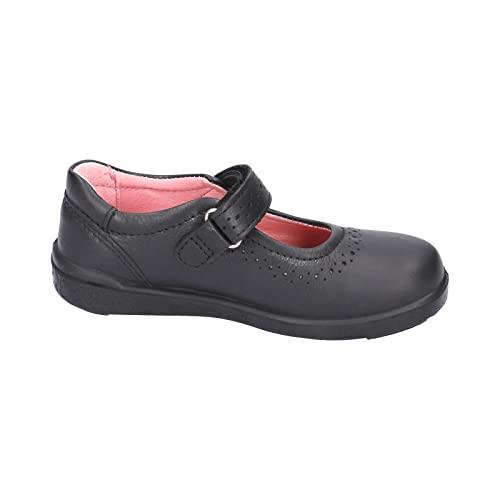 RICOSTA Lillia Mary Jane School Shoe Black Leather Removable Insole Velcro Strap4