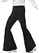 Produktbild Smiffys Flared Trousers, Mens, Black Halloween und Karneval