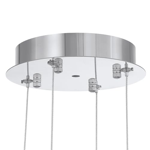 dolria Sliver 6.8'' Diameter Sloped Ceiling Adapter for Large Chandeliers Crystal Chandelier Modern Chandelier 39.3'' Adjustable Height
