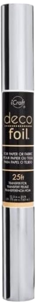 iCraft Deco Foil Value Roll, 12.5 inches x 25 feet, (Silver) by iCraft - Used condition - US$11.64