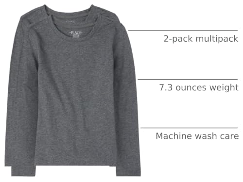 Image of The Children's Place Girls Basic Long Sleeve Layering Tees