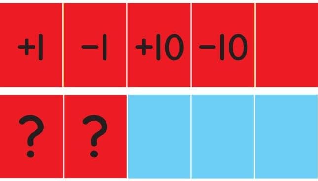 Miniatura 5 de Really Good Stuff Diagrama de bolsillo de líneas numéricas con tarjetas, 1 tabla de bolsillo, 217 tarjetas