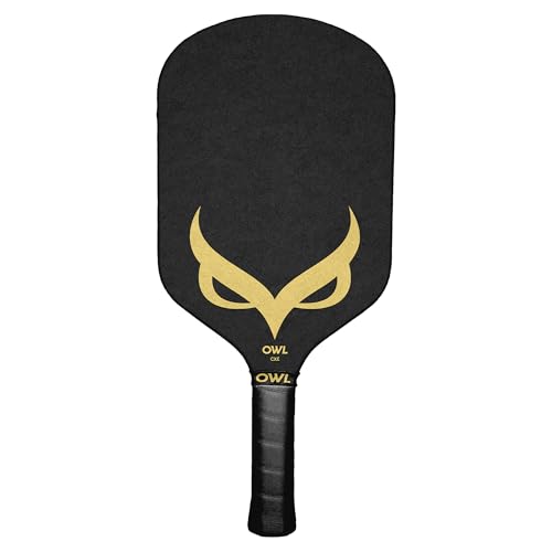 OWL Drew Brees CXE Pickleball Paddle USAPA Pro Tournament Approved | Gold & Black Signature | Hybrid Shape & 16MM Core | Patented Nanotechnology Design | 50% Noise Reduction | Power & Spin