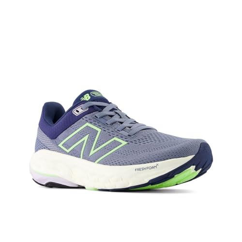 New Balance New Balance Women's Fresh Foam X 860 V14 Running Shoe, Arctic Grey/Sea Salt/Bleached Lime Glo, 8 M