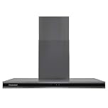 Russell Hobbs RHGCH903DS 90cm Midnight Collection T-Shaped Chimney Cooker Hood, Dark Steel