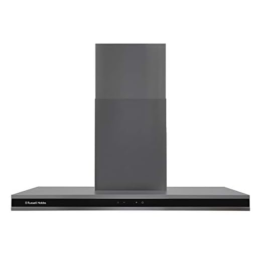 Russell Hobbs RHGCH903DS 90cm Midnight Collection T-Shaped Chimney Cooker Hood, Dark Steel