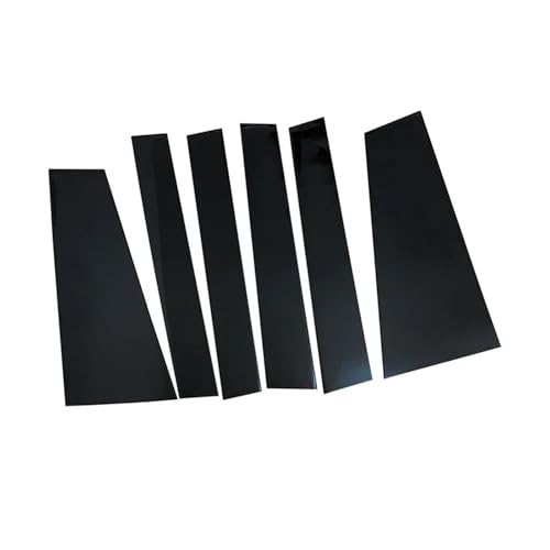 Garnitures de pilier de fenêtre noir brillant pour Toyota Sienna 2021-2024 (6 pièces)