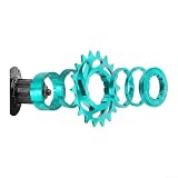 Ruota libera a velocità singola, in lega di alluminio CNC, opzioni 16T/18T per conversione a scatto fisso MTB (verde-18T)