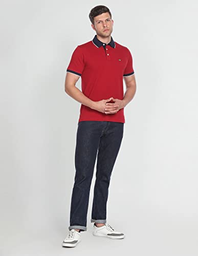 Image of Arrow Sport Men Regular Fit Solid Polo T-Shirt for Men - Polo Neck, Half Sleeves Mens Tshirt