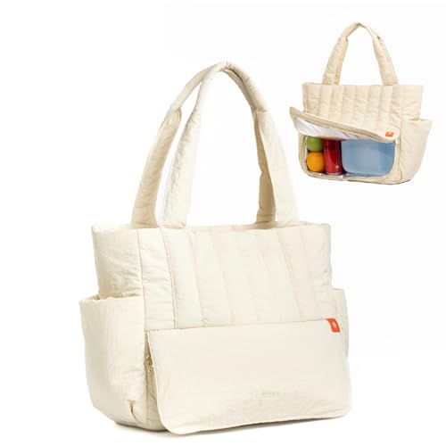 Image of Bayne Large Size Tote Bag with Lunch Compartment | Laptop Bags for Women Office Use | Waterproof Handbag for Women | Elegant Office Bags for Woman | Office Bag for Woman