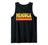 Retro Menorca Ciudad España Vintage Estética Verano Vacaciones Camiseta sin Mangas