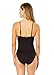 Anne Cole Women's Shirred Classic Lingerie One Piece Swimsuit, Black, 6