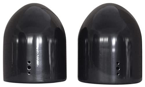 Image of Rockville MAC90B Bundle: Pair 8-in Black Aluminum Wakeboard Tower Speaker Pods + Pair RWBC90 Neoprene Covers for 8-in Marine Wakeboard Tower Speakers, 4-Items