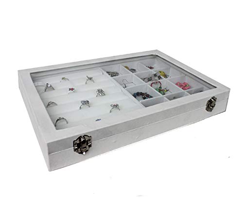 Schmuckkasten Antik Schmucklade Mit Glasdeckel – Schmuckkasten / Schaukasten In Schwarz Von Yudu Schachtel Schmuck - Foto 7