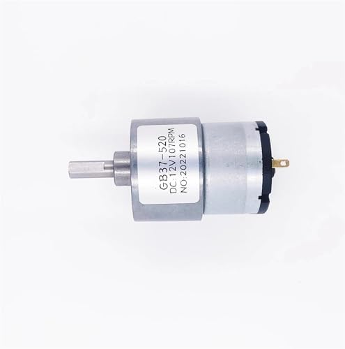 Moteur JGB37-520 DC 12V 7rpm avec engrenage métallique pour couple élevé