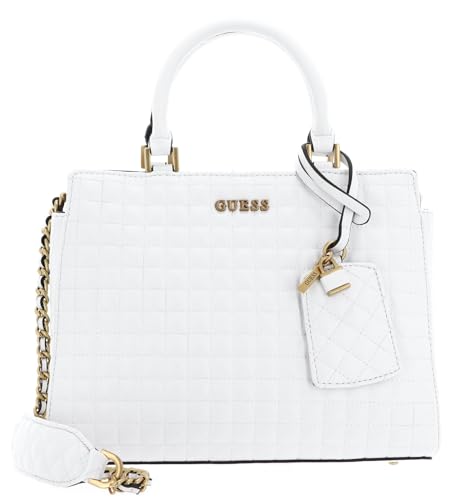 Guess Tia luxury satchel white le sac parfait du bureau aux sorties citadines