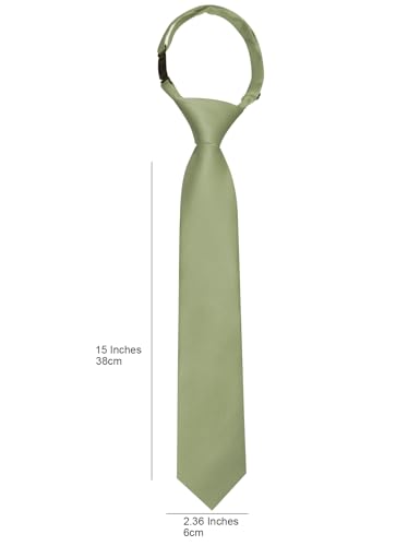 Image of Barry.Wang Boys Ties Pre-Tied Satin Solid Color Kids Tie Pocket Square Set Adjustable Formal Necktie Graduation School