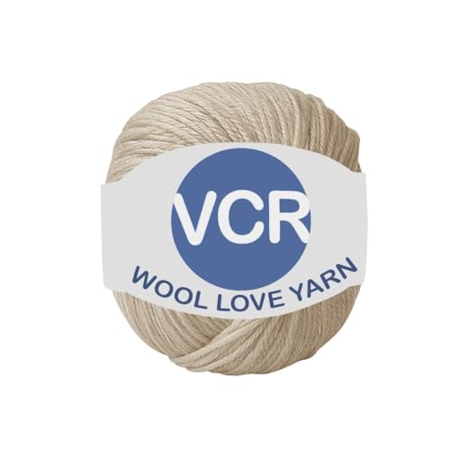 Image of VCR Sandstone Brown Yarn, 25 Grams Hank, 85 Meters Length, 100% Merino Wool, Pack of 1, Shrink-Resistant Soft, Warm and Premium Wool Yarn for Knitting, Crochet and Craft Projects